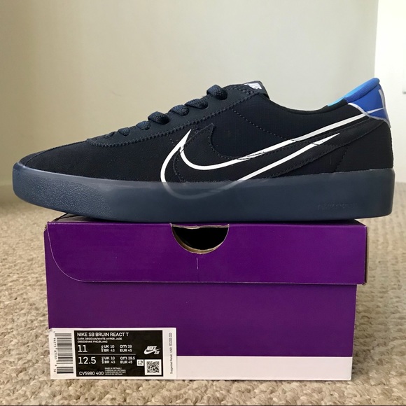 Nike SB Bruin React T Dark Obsidian Hyper Jade - Picture 8 of 10